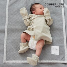 [Copper Life] Copper Fabric Newborn Feet Cover, Baby Socks, Mittens, Bootee _  Electromagnetic Wave Blocking, Anti-static, Deodorizing, Antimicrobial _ Made in KOREA